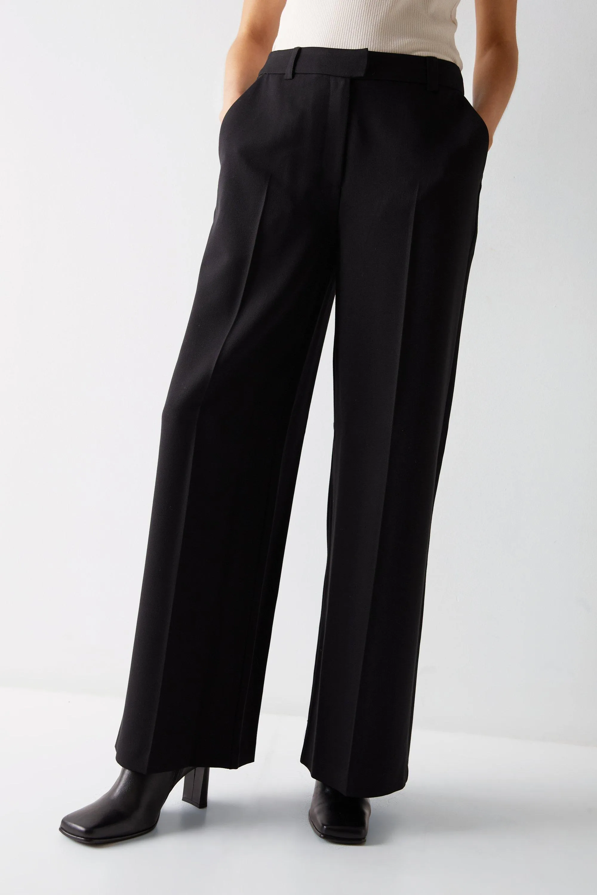 Trousers | Tailored Straight Leg Trousers | Warehouse