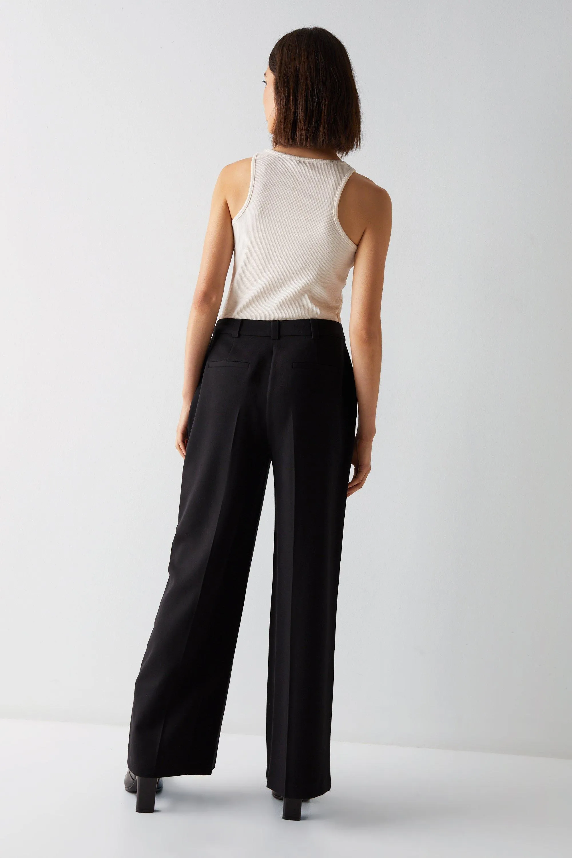 Trousers | Tailored Straight Leg Trousers | Warehouse