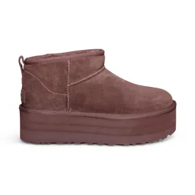 UGG Classic Ultra Mini Platform Burnt Cedar Boots - Women's