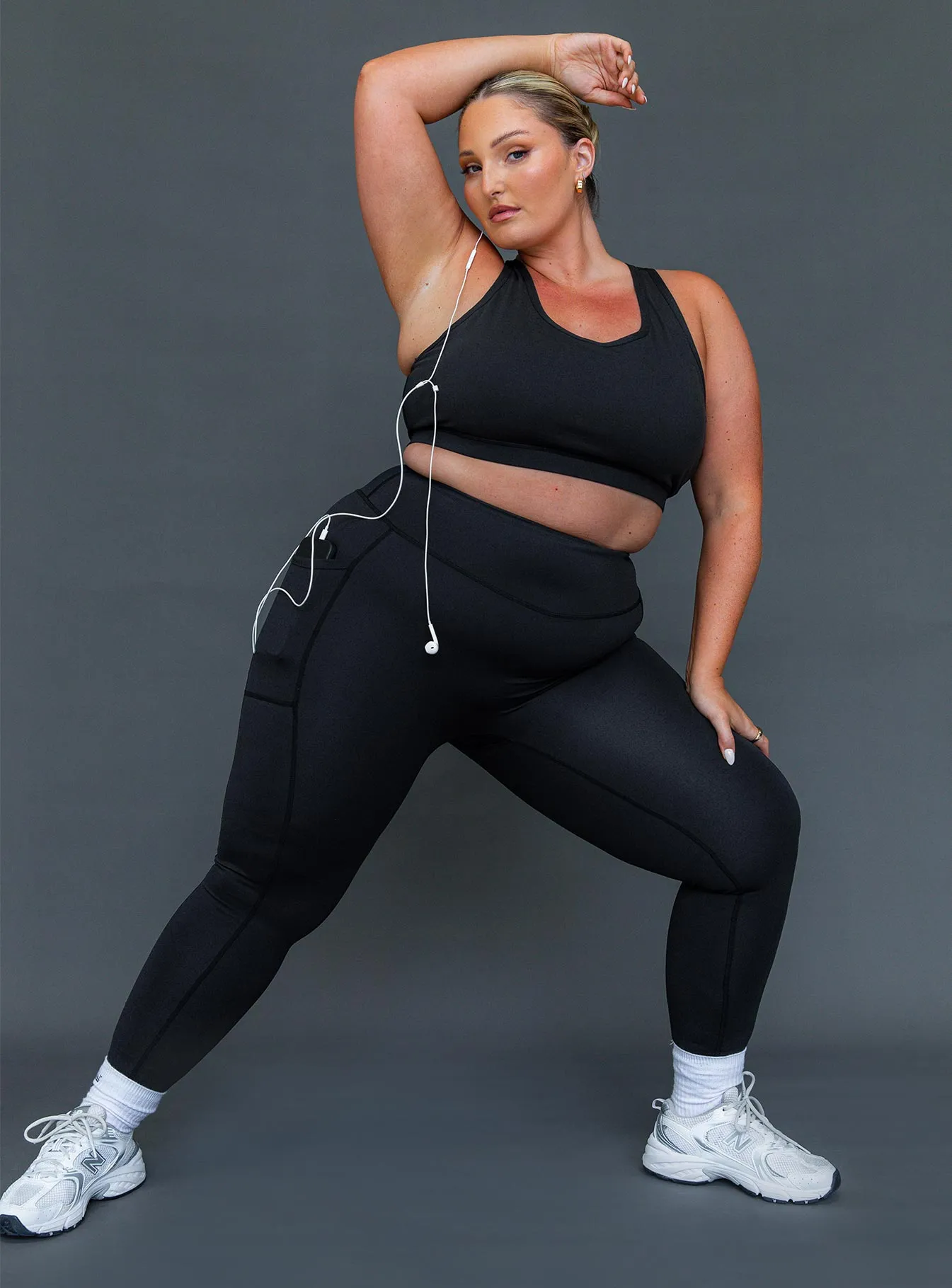 Unstoppable Activewear 7/8 Leggings Black Curve