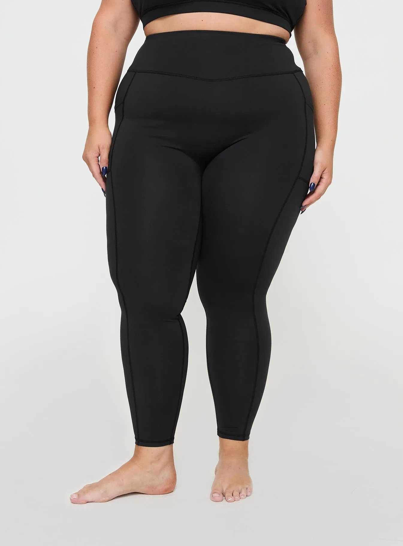 Unstoppable Activewear 7/8 Leggings Black Curve