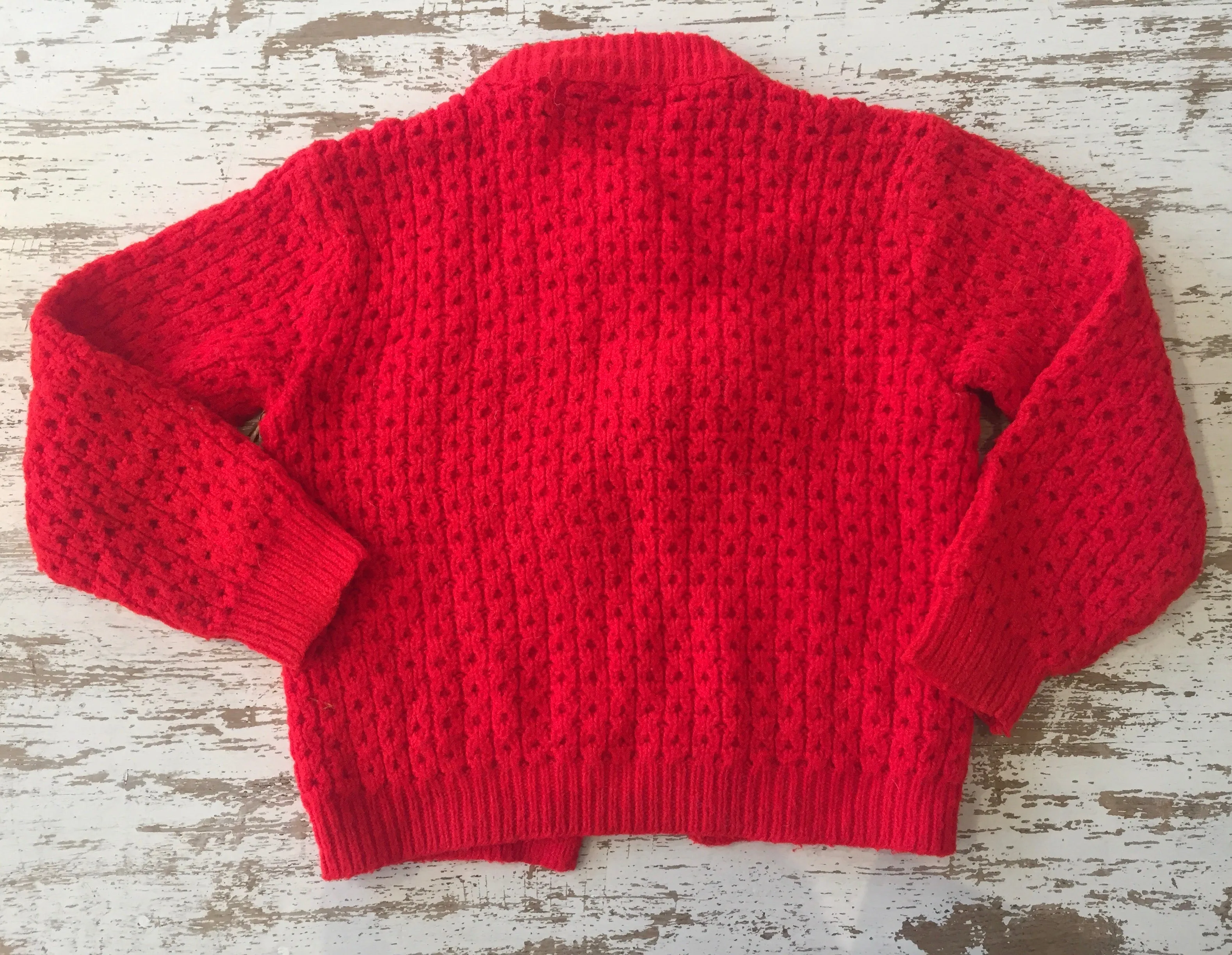 Vintage Red Children’s Cardigan