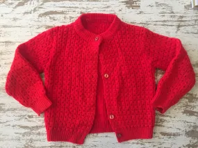 Vintage Red Children’s Cardigan