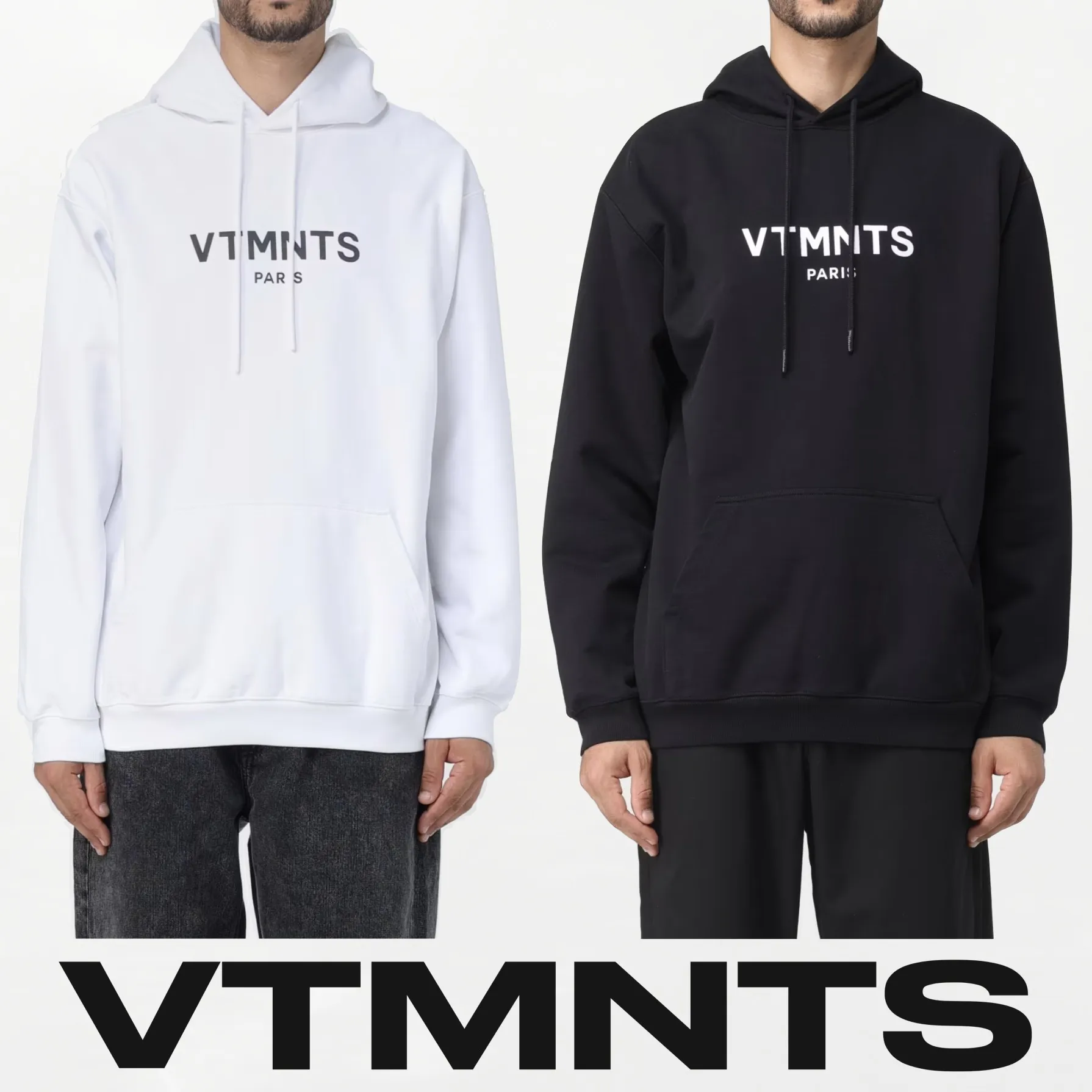 VTMNTS  |Pullovers Unisex Street Style Long Sleeves Cotton Logo