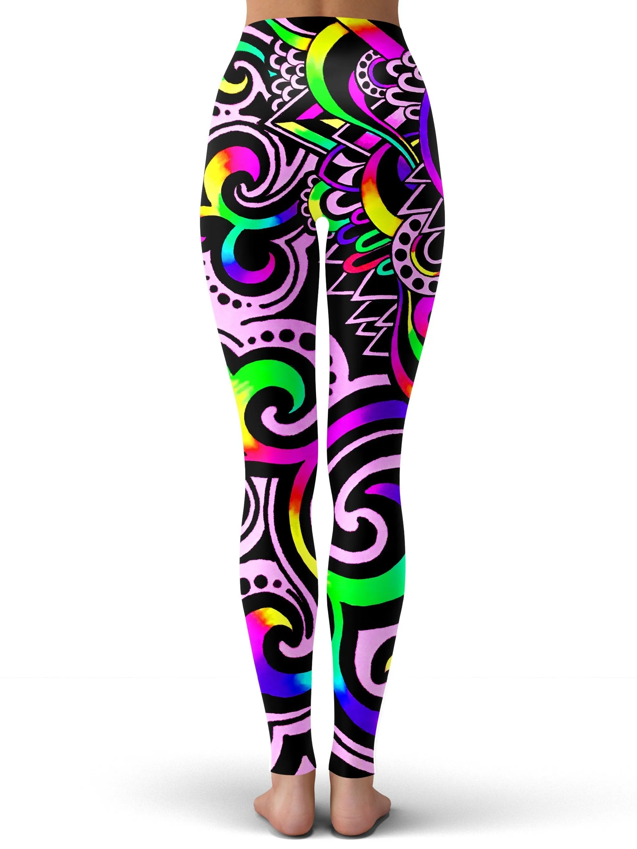 White Doodle Magic Leggings