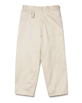 Wide Cropped Pants White