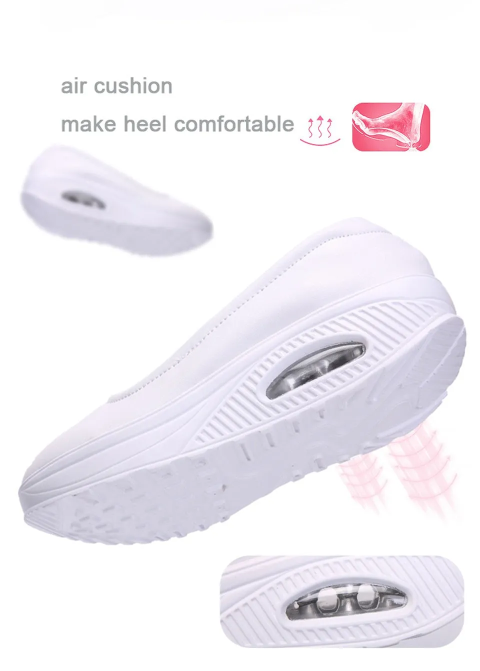 Women's Concise Style Solid Round Toe Slip-on Hollow Casual Shoes