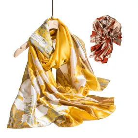 WRAP Large Silky Rectangular Printed Scarf