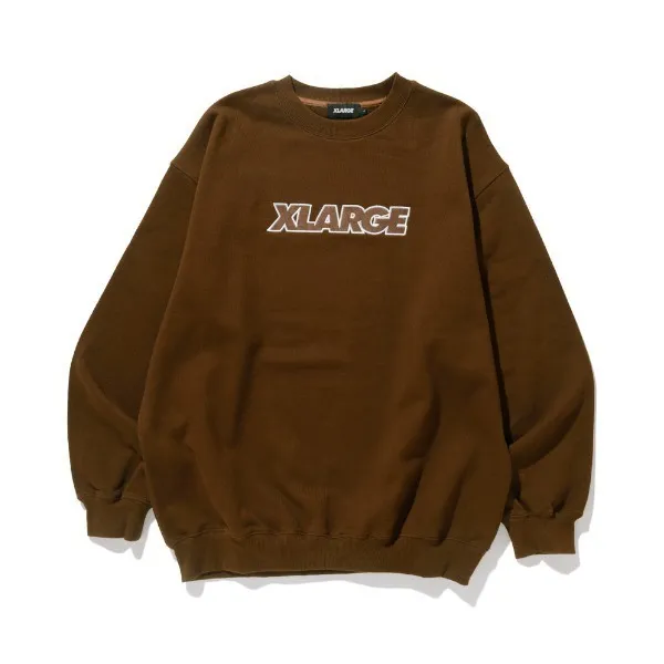 X-Large  |Pullovers Unisex Sweat Street Style Long Sleeves Plain