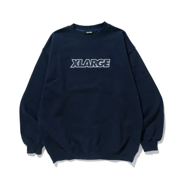 X-Large  |Pullovers Unisex Sweat Street Style Long Sleeves Plain