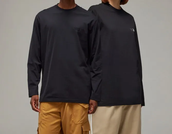 Y-3  |Crew Neck Unisex Long Sleeves Plain Cotton