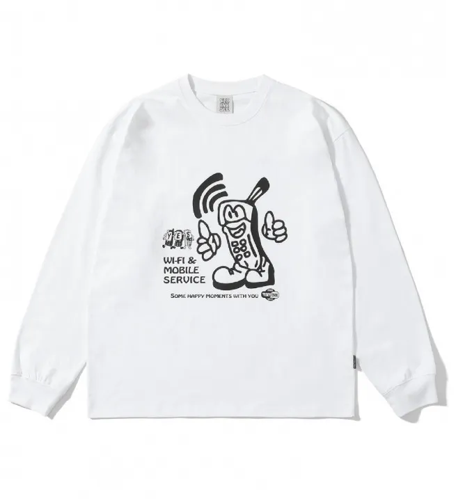 YESEYESEE  |Street Style Long Sleeves Long Sleeve T-shirt Logo