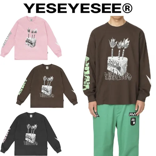 YESEYESEE  |Unisex Street Style Long Sleeves Long Sleeve T-shirt