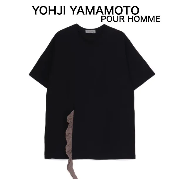 Yohji Yamamoto  |Pullovers Street Style Cotton Short Sleeves Designers