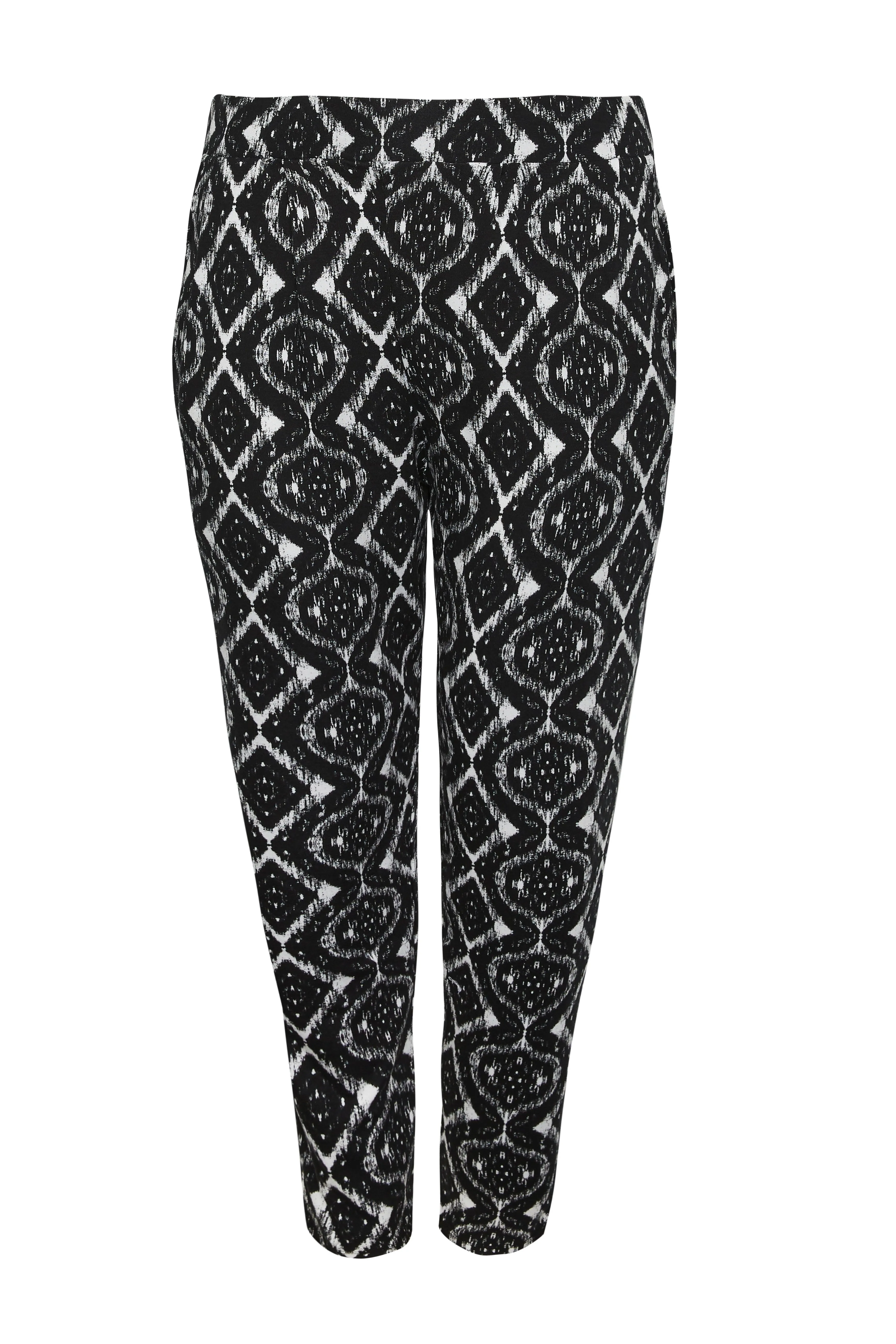 YOURS Curve Black Harem Trousers