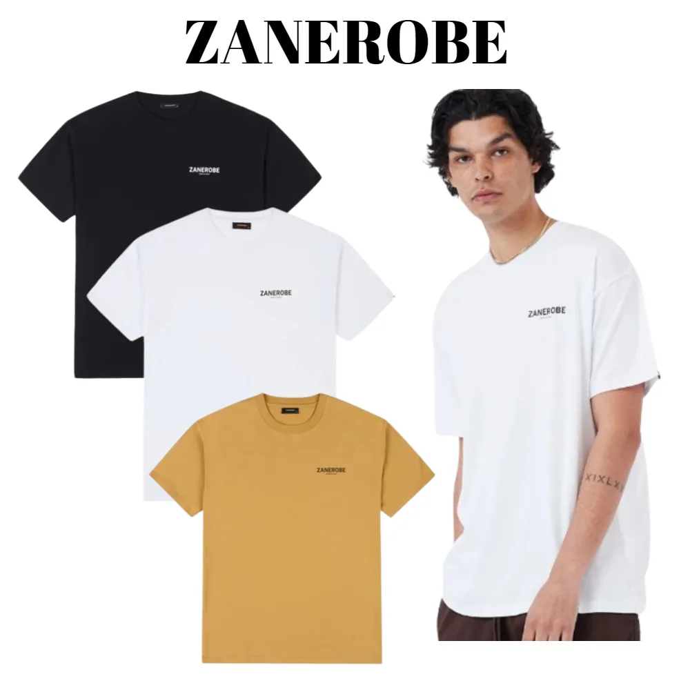 ZANEROBE  |Pullovers Street Style Plain Cotton Short Sleeves Logo